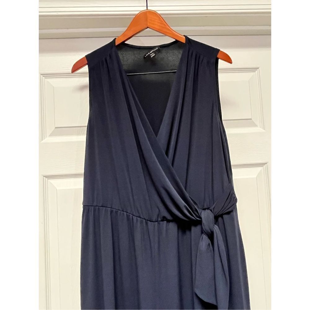 Lane Bryant Navy Sleeveless Wide Leg Dressy Jumpsuit sz 18/20 EUC